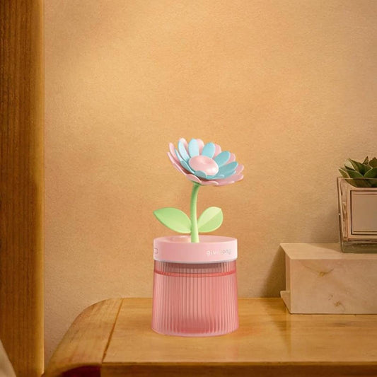 Flower Design Mini USB Air Humidifier & Aroma Diffuser