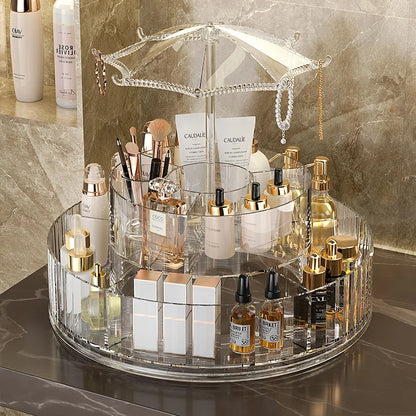 Jewelry Organizer Storage Box Transparent Delicate