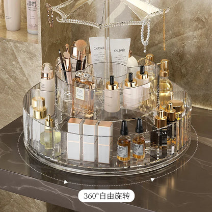 Jewelry Organizer Storage Box Transparent Delicate