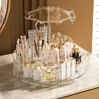 Jewelry Organizer Storage Box Transparent Delicate